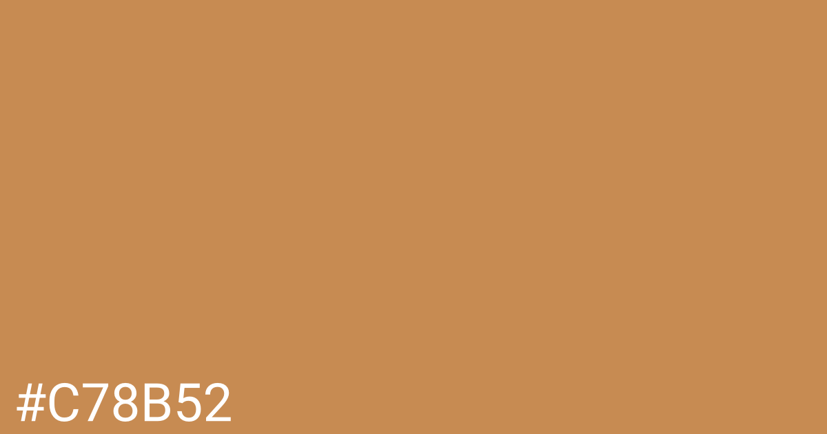 Hex color #c78b52 graphic