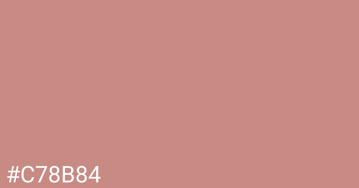 Hex color #c78b84 graphic