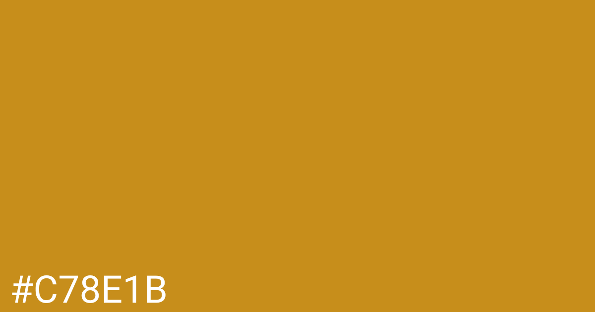 Hex color #c78e1b graphic