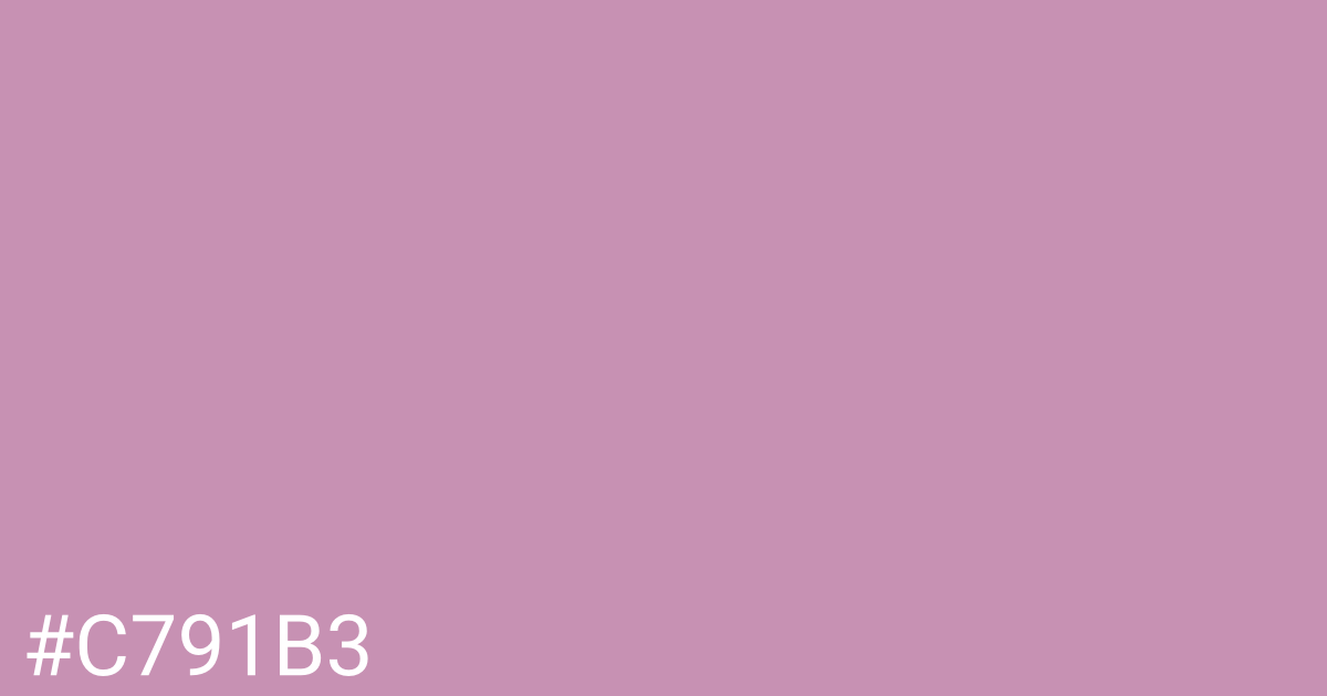 Hex color #c791b3 graphic