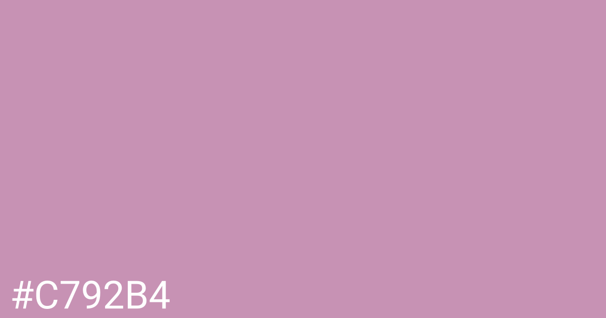 Hex color #c792b4 graphic