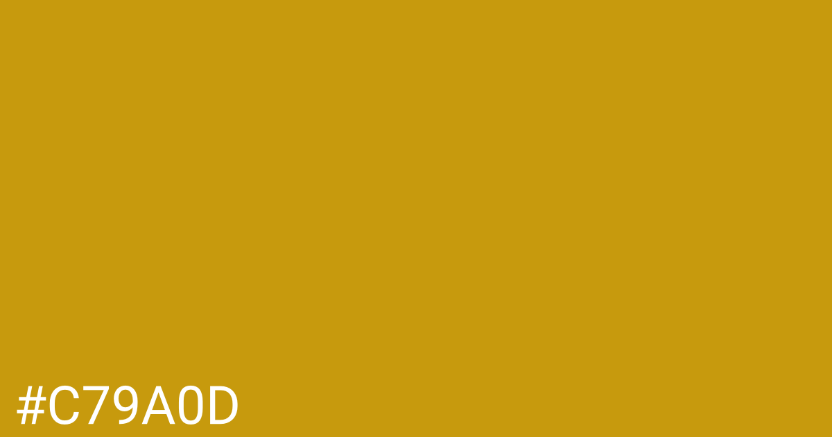 Hex color #c79a0d graphic