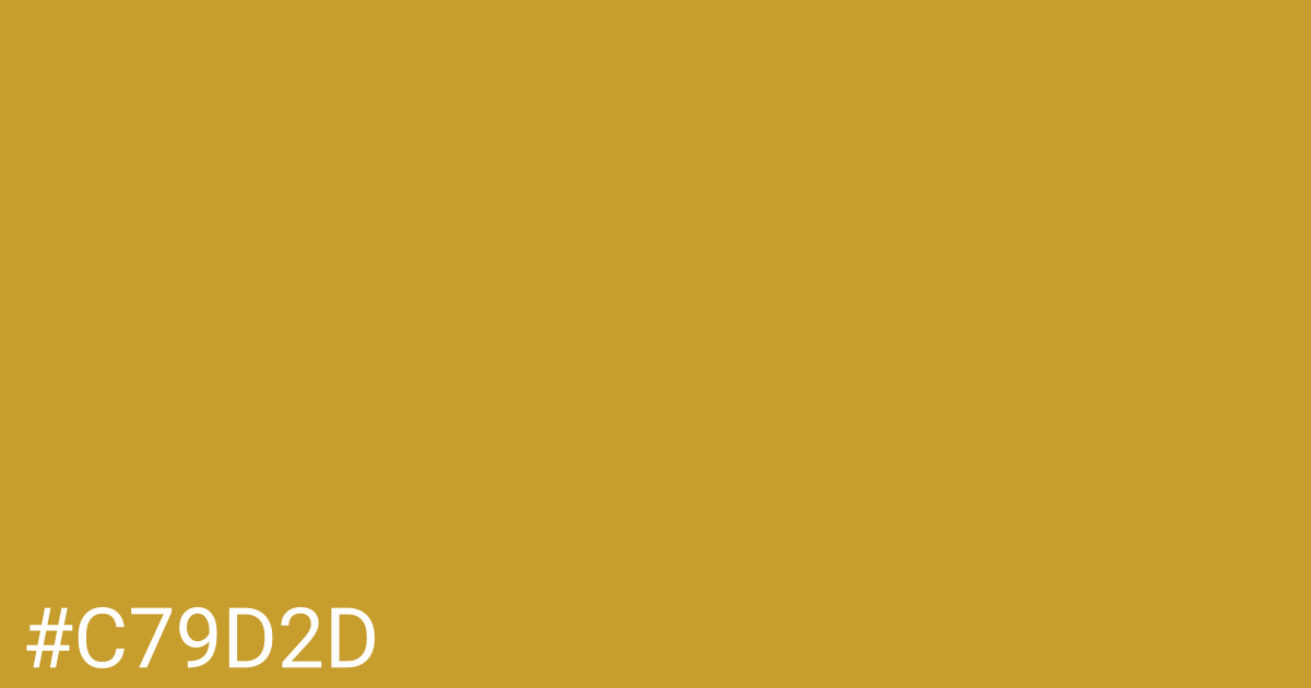 Hex color #c79d2d graphic