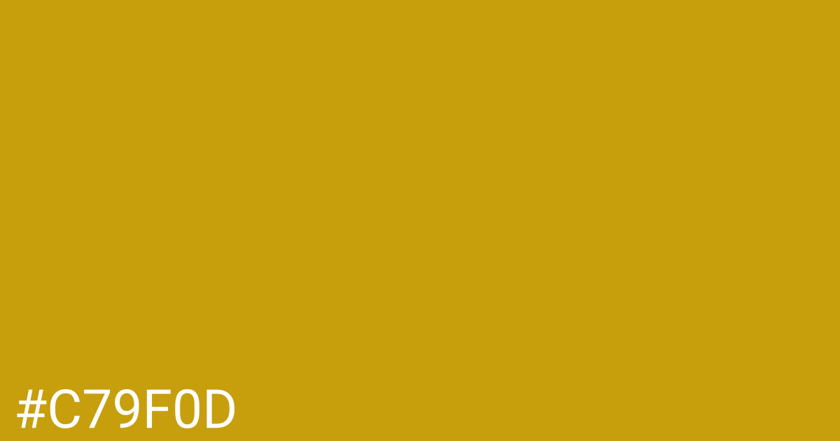 Hex color #c79f0d graphic