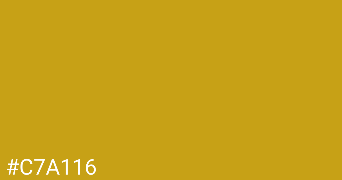 Hex color #c7a116 graphic