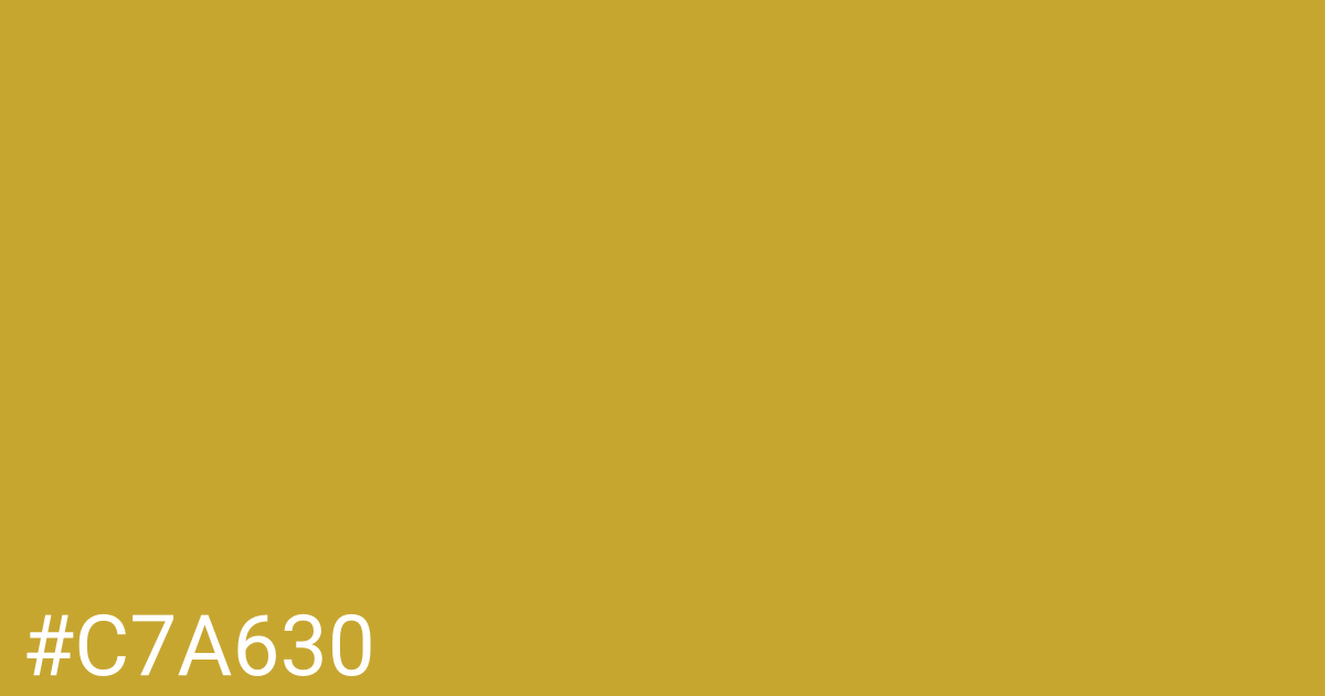 Hex color #c7a630 graphic