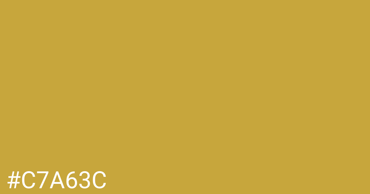 Hex color #c7a63c graphic