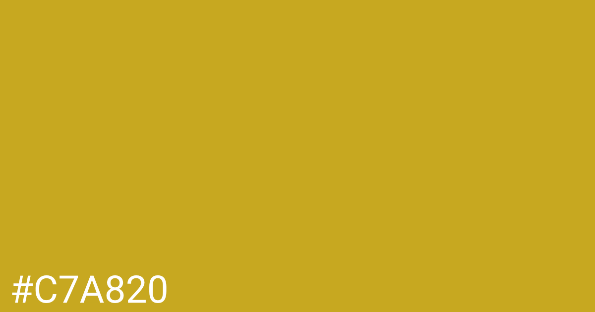 Hex color #c7a820 graphic