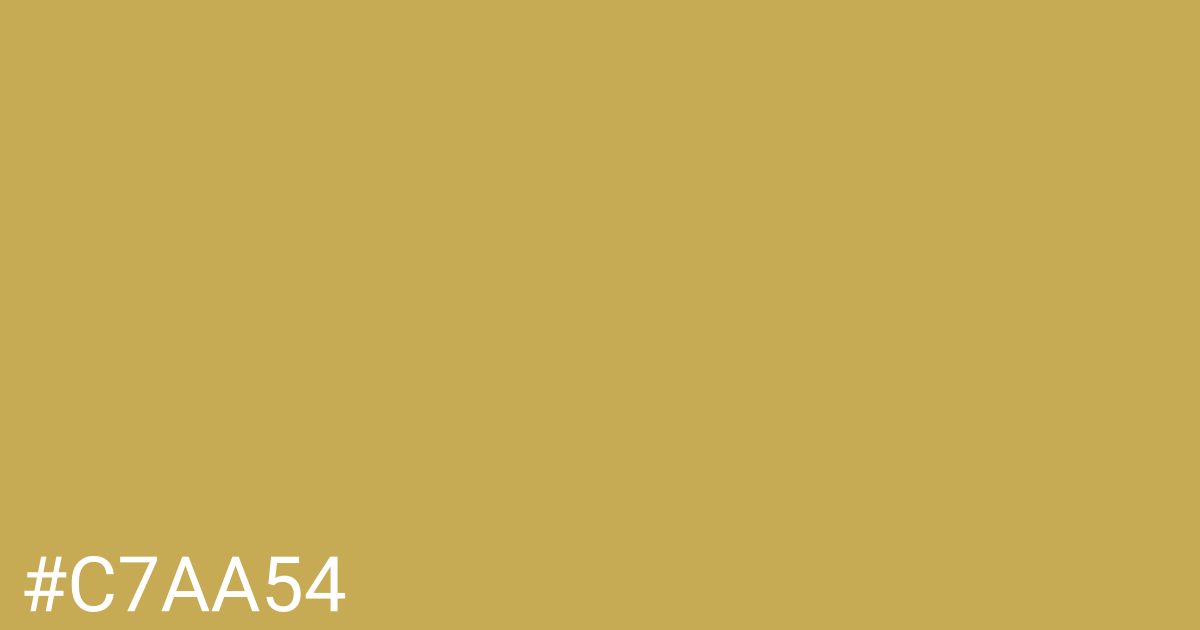 Hex color #c7aa54 graphic