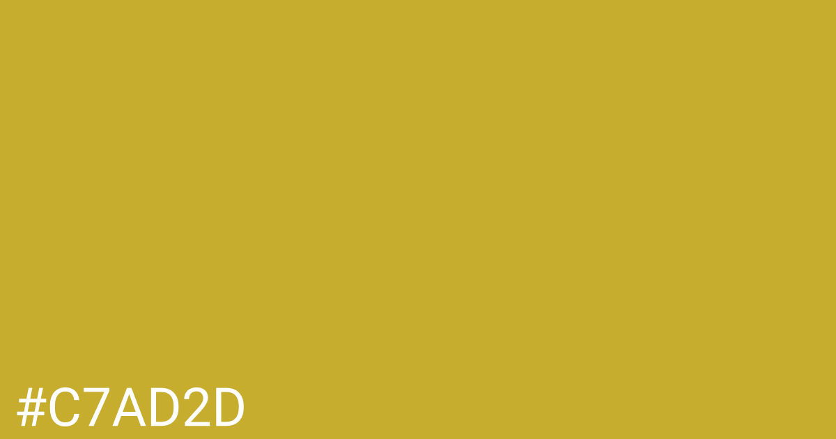 Hex color #c7ad2d graphic