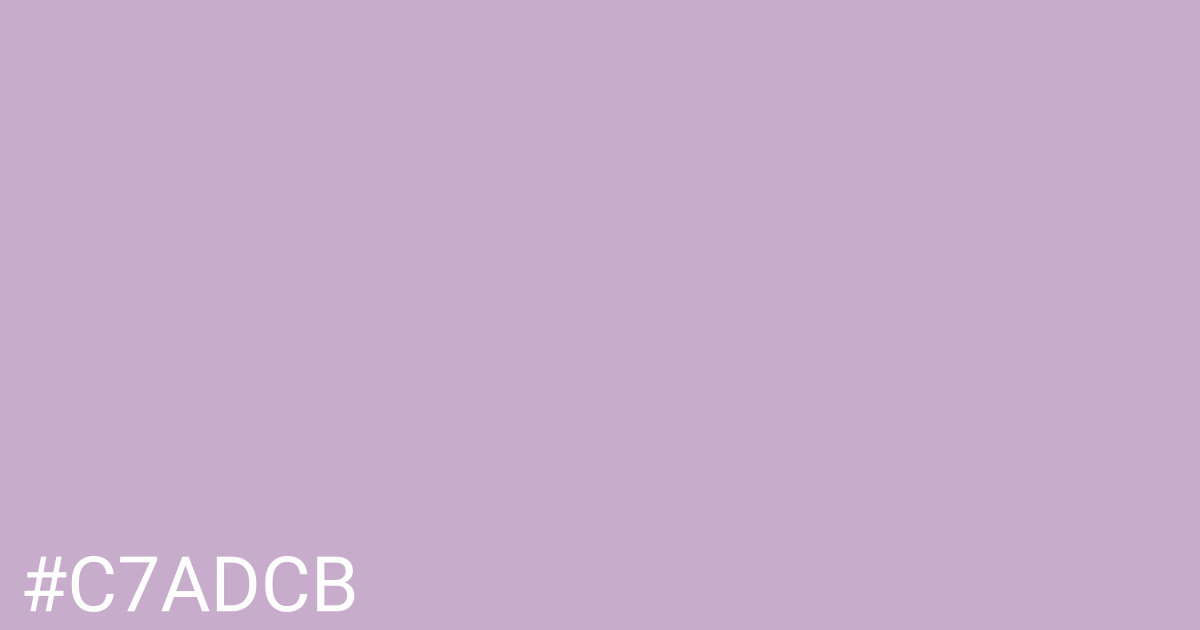 Hex color #c7adcb graphic