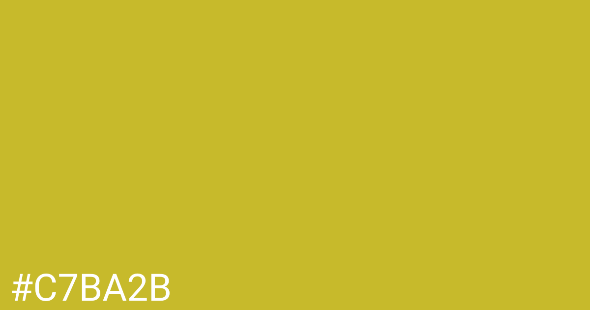 Hex color #c7ba2b graphic