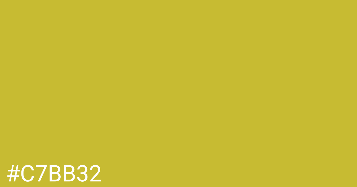 Hex color #c7bb32 graphic