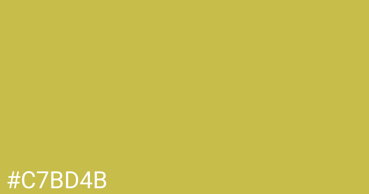 Hex color #c7bd4b graphic