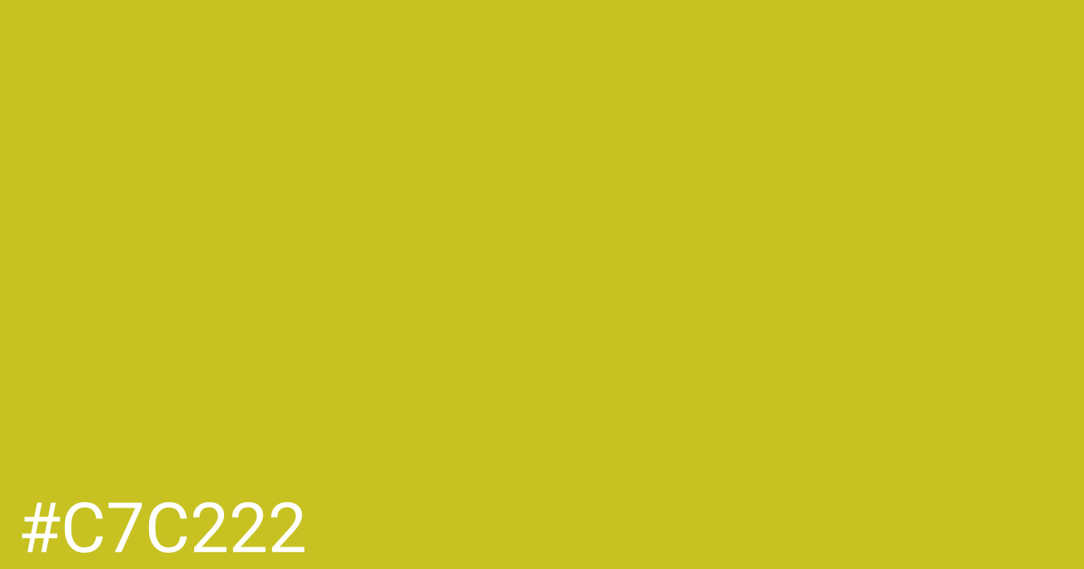 Hex color #c7c222 graphic