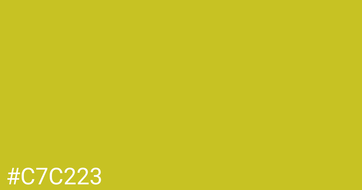 Hex color #c7c223 graphic