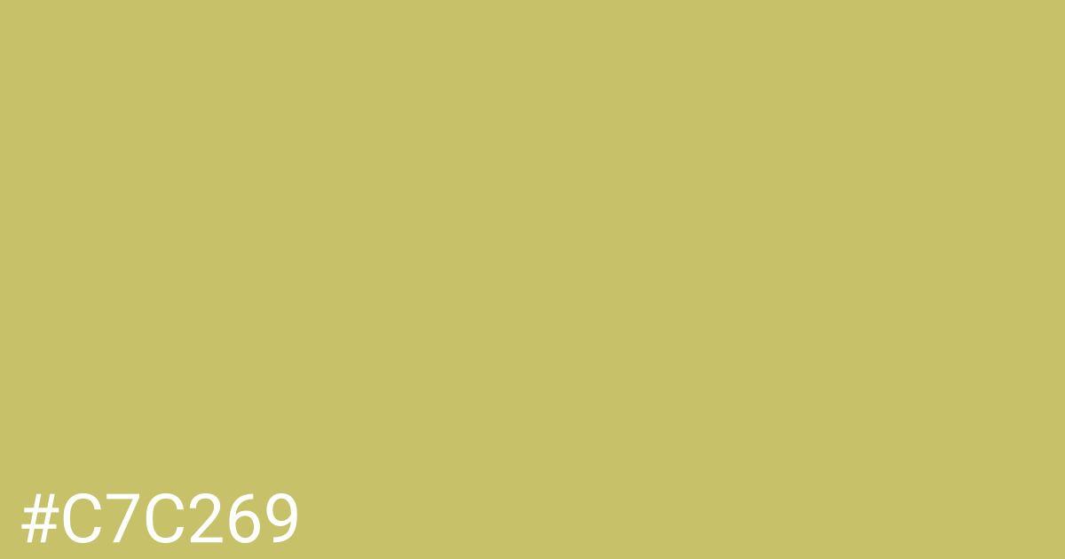 Hex color #c7c269 graphic