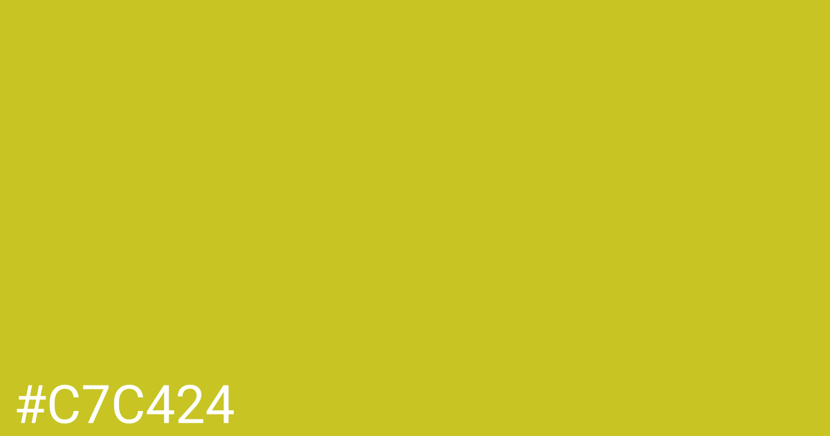 Hex color #c7c424 graphic