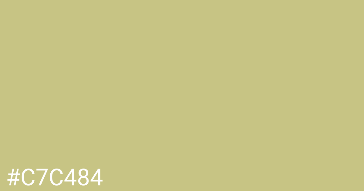 Hex color #c7c484 graphic