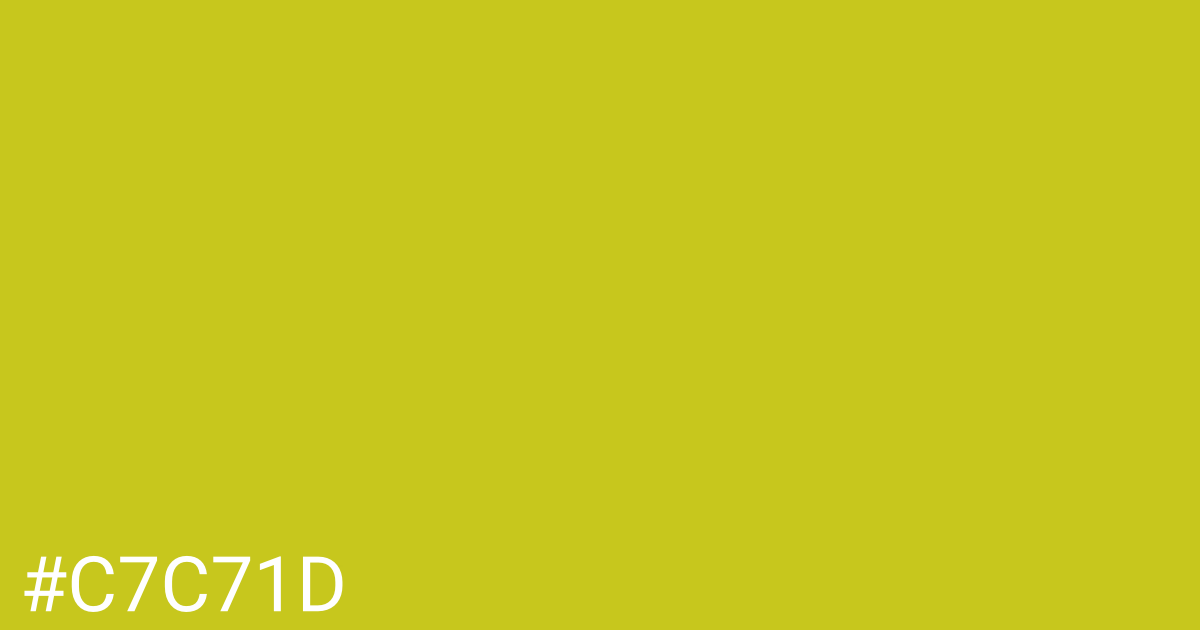 Hex color #c7c71d graphic