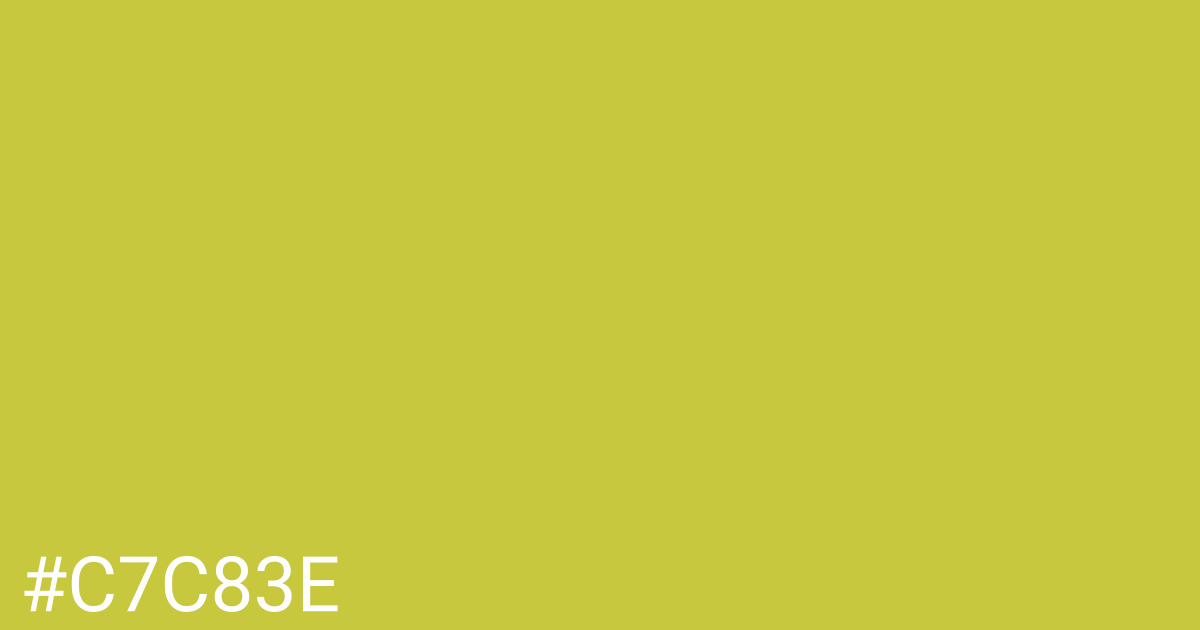 Hex color #c7c83e graphic