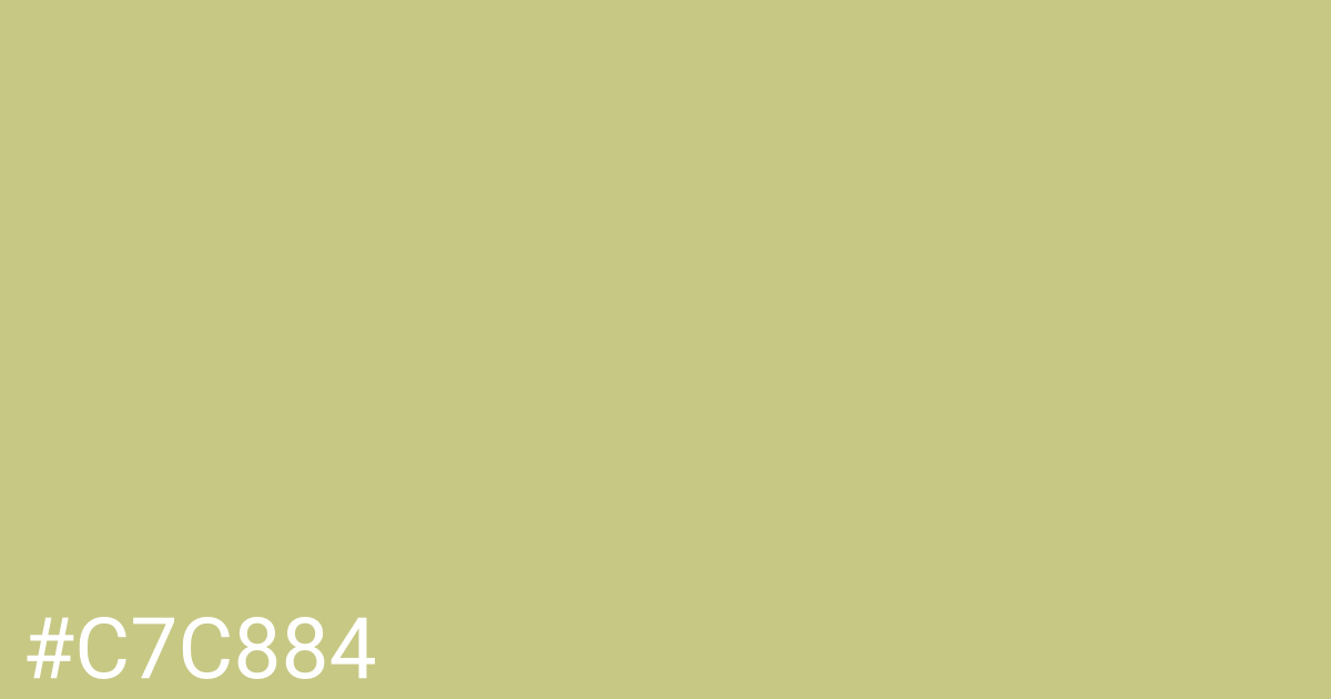 Hex color #c7c884 graphic