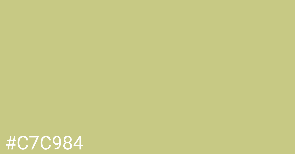 Hex color #c7c984 graphic