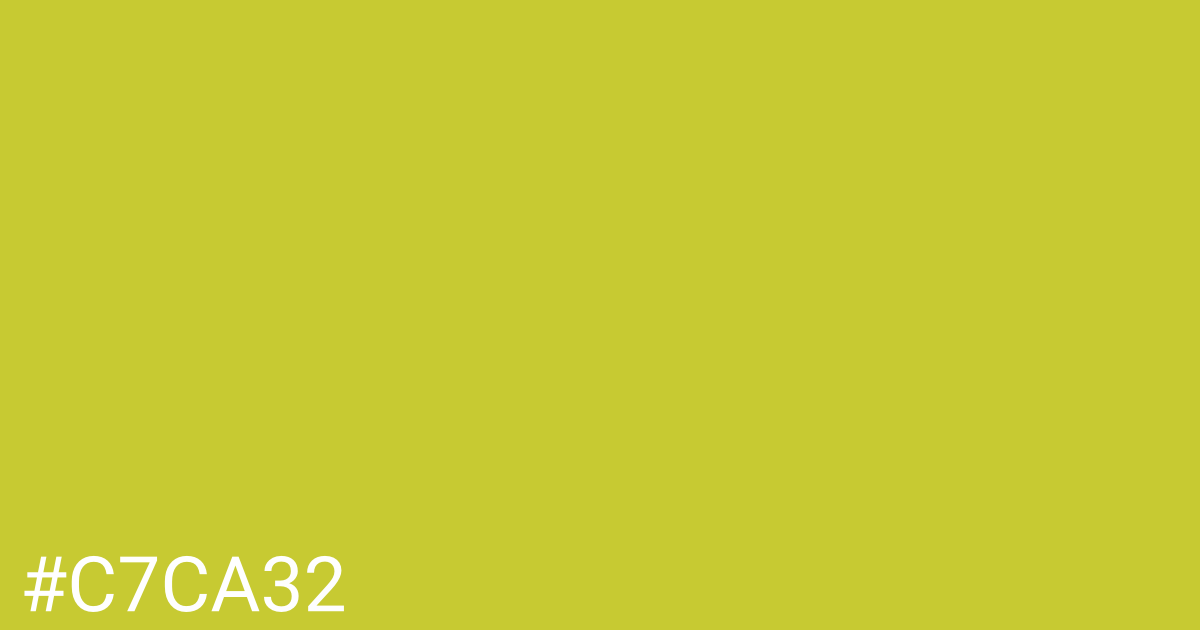 Hex color #c7ca32 graphic