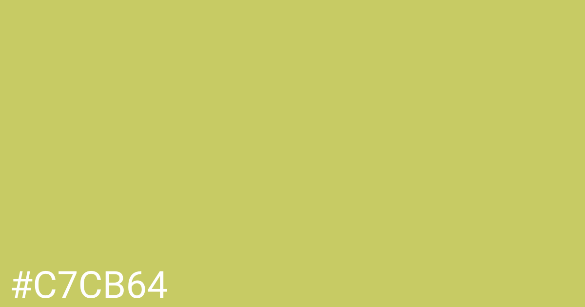 Hex color #c7cb64 graphic