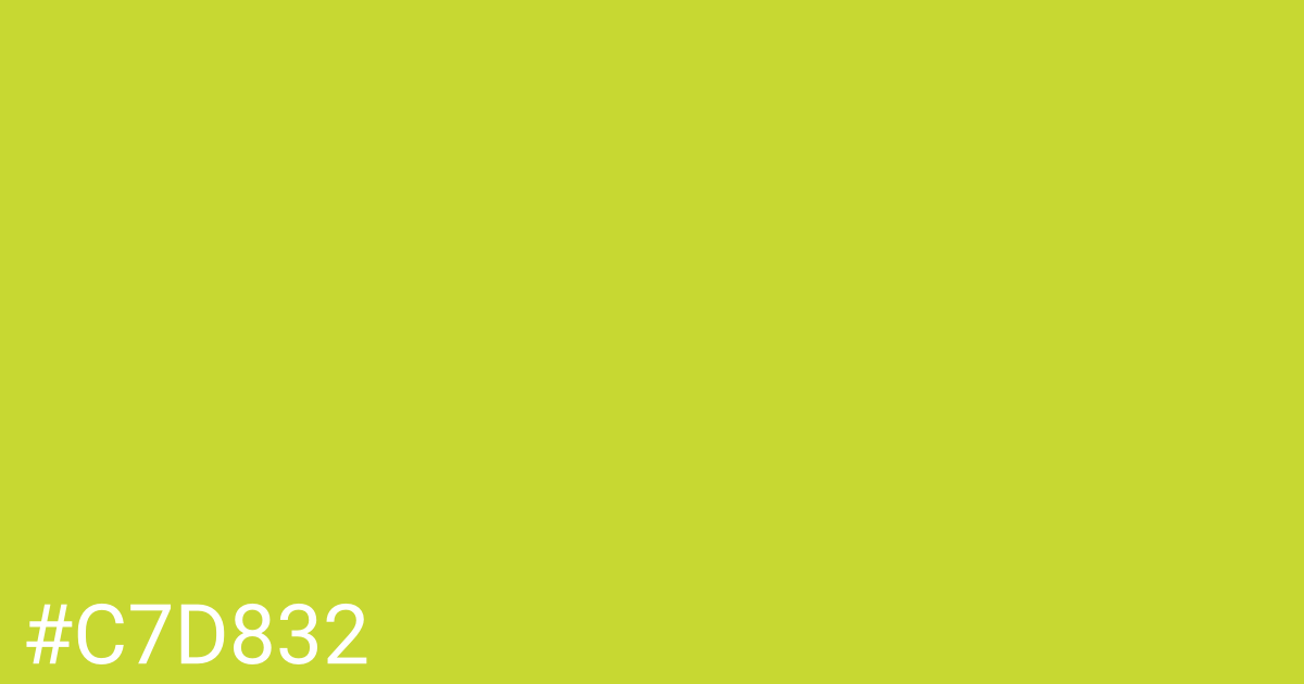 Hex color #c7d832 graphic