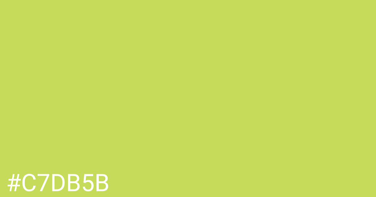 Hex color #c7db5b graphic