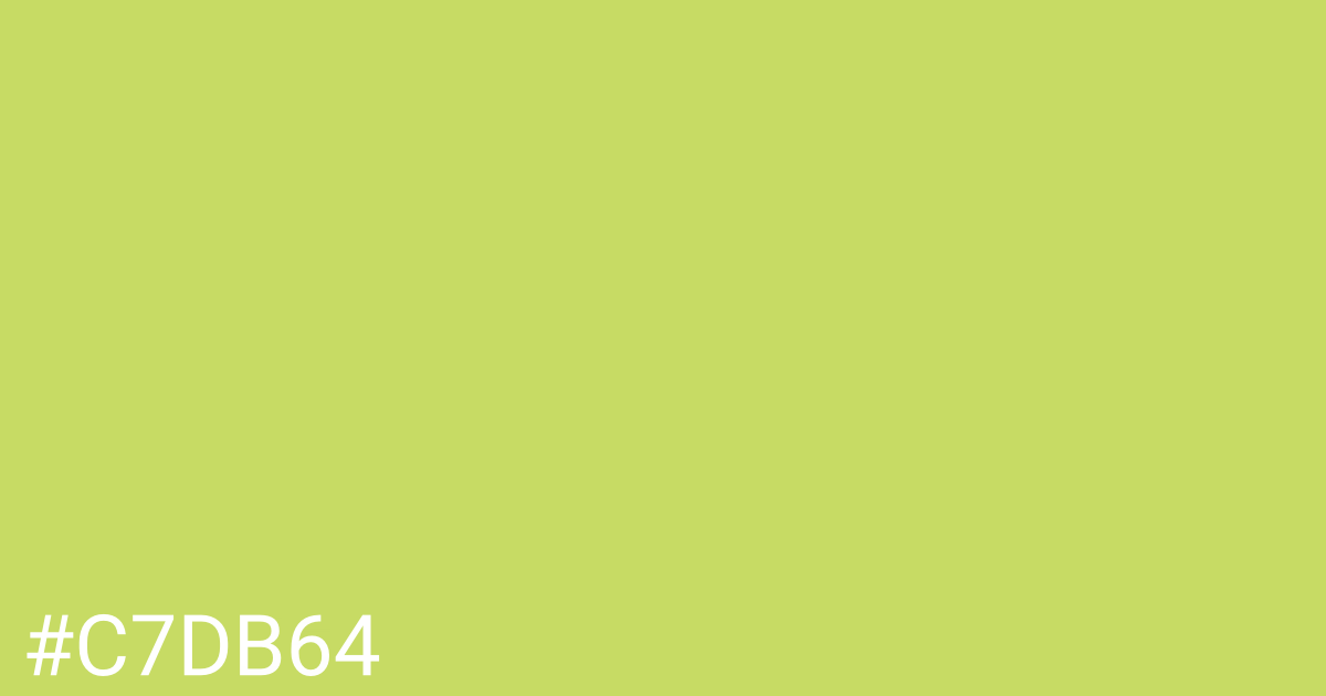 Hex color #c7db64 graphic