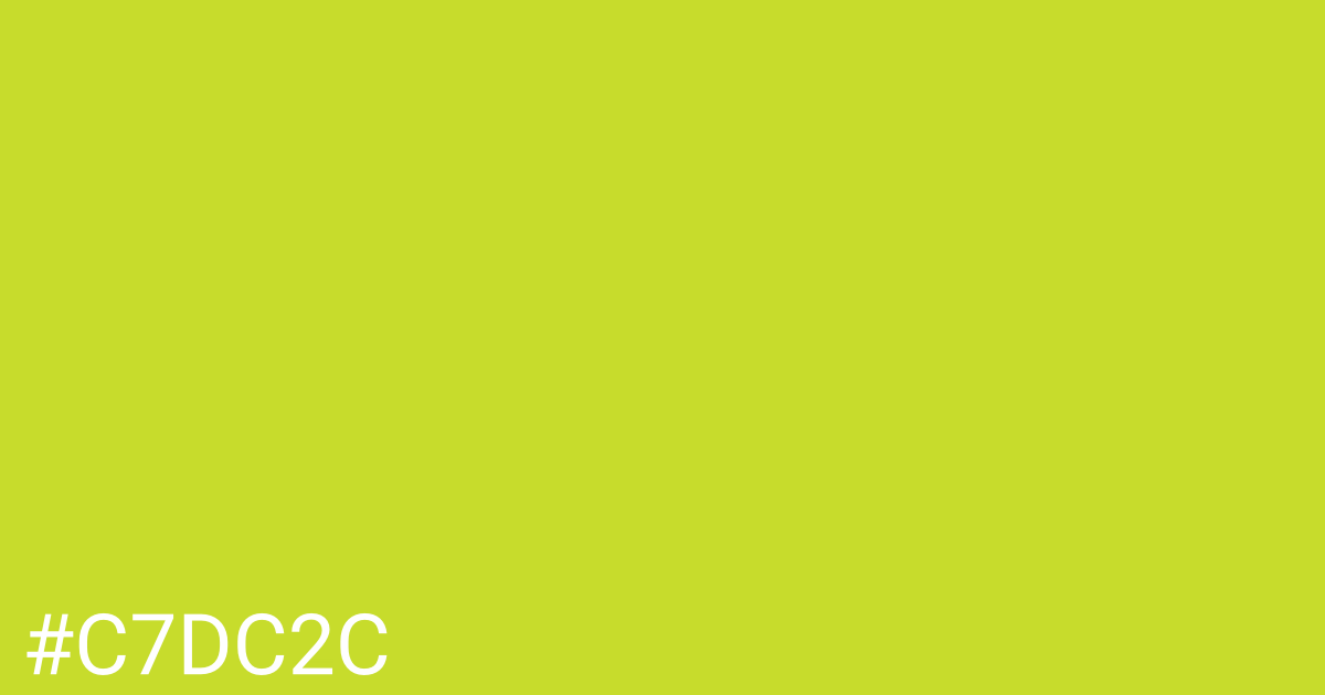 Hex color #c7dc2c graphic