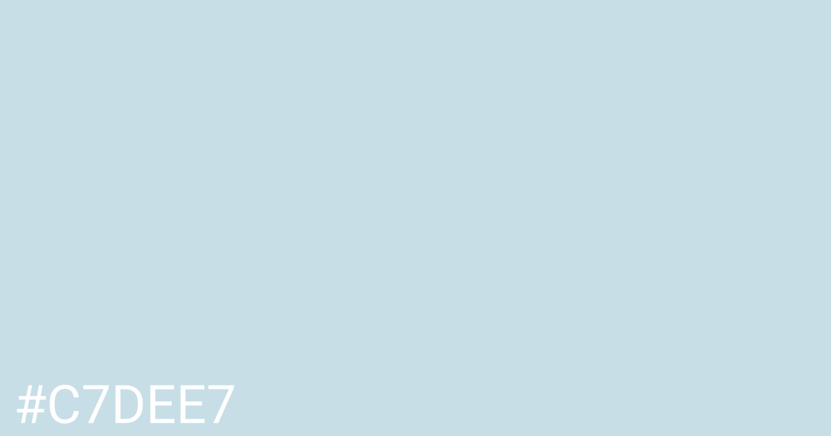 Hex color #c7dee7 graphic