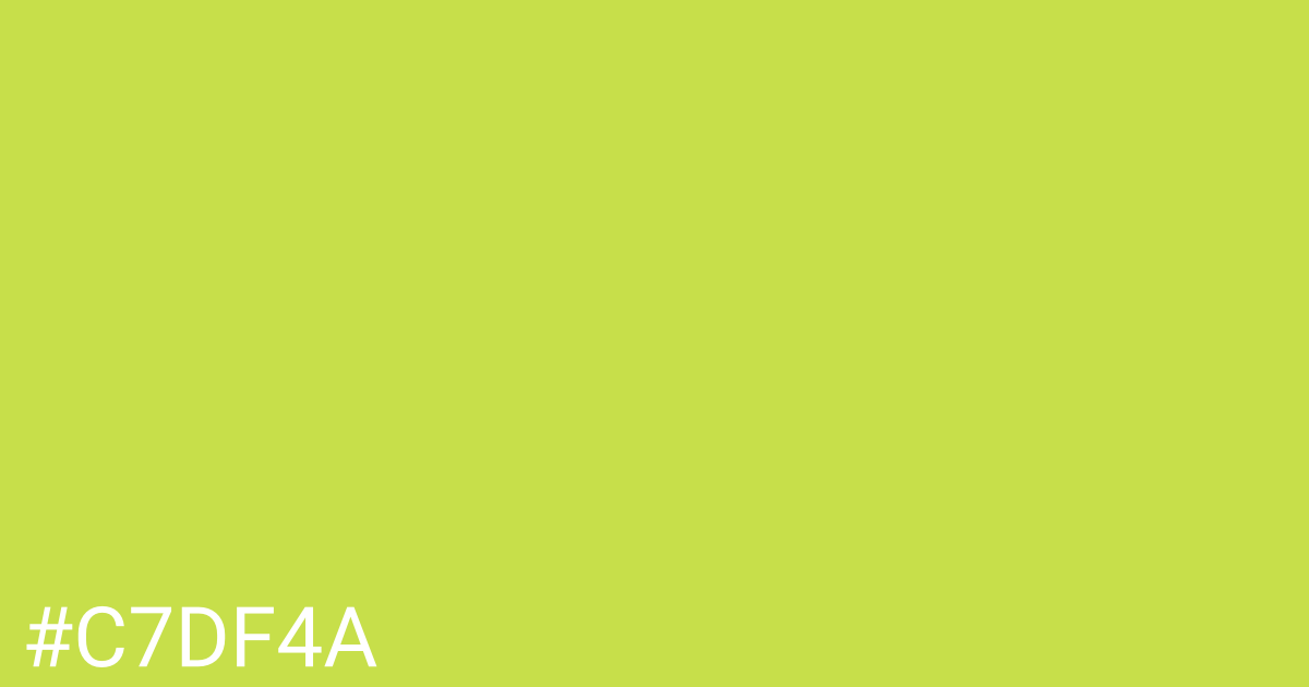 Hex color #c7df4a graphic