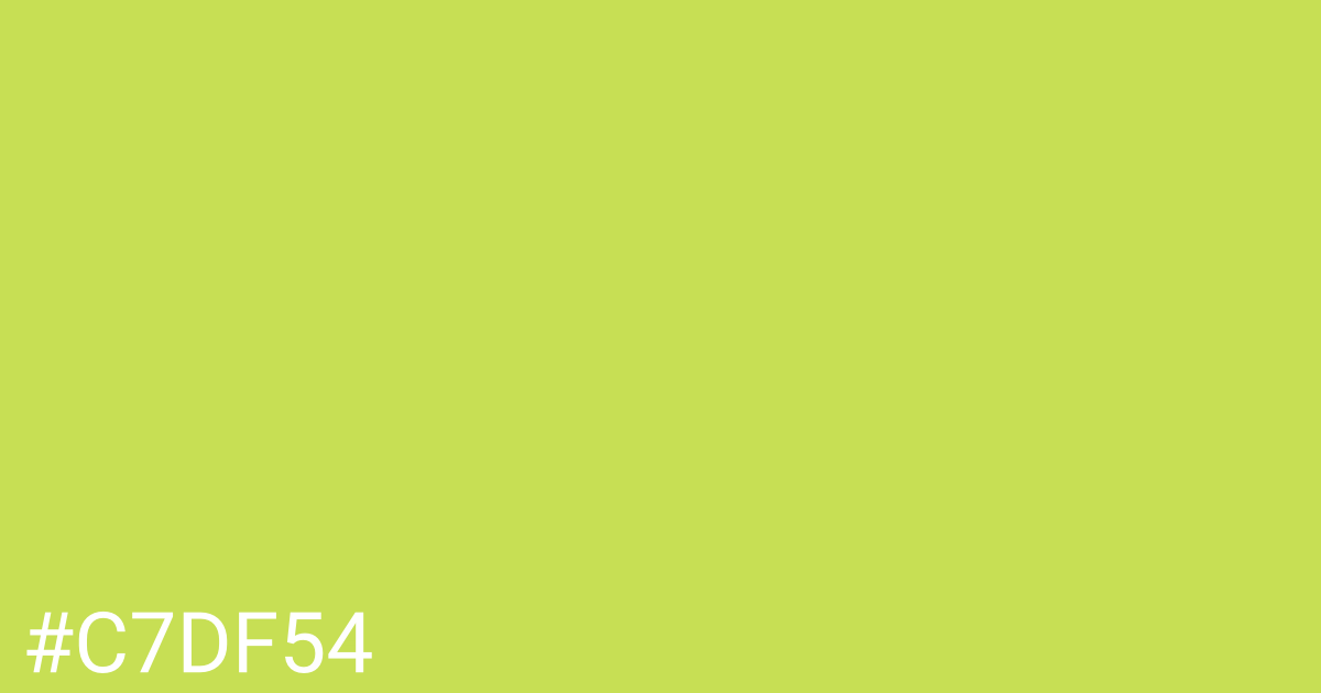 Hex color #c7df54 graphic