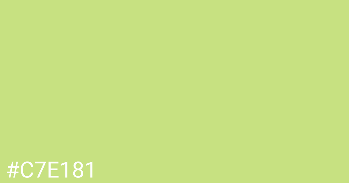 Hex color #c7e181 graphic