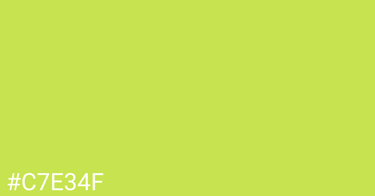 Hex color #c7e34f graphic