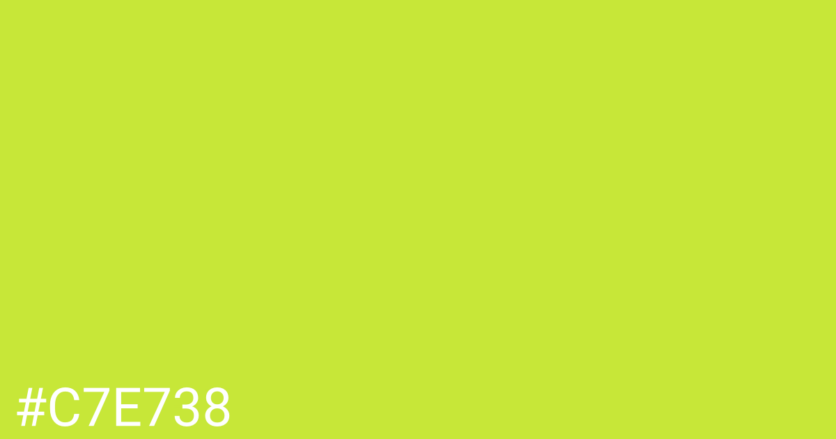 Hex color #c7e738 graphic