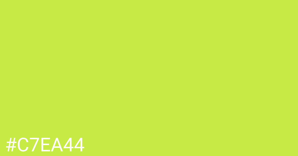 Hex color #c7ea44 graphic