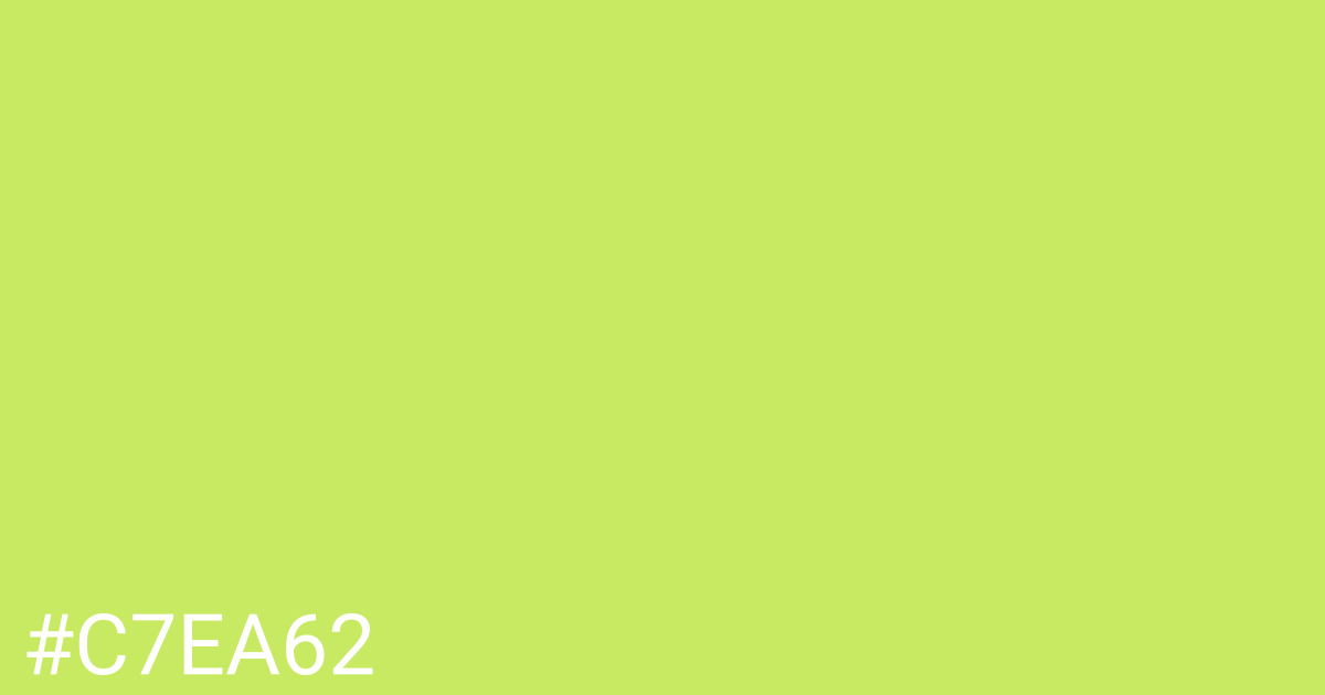 Hex color #c7ea62 graphic