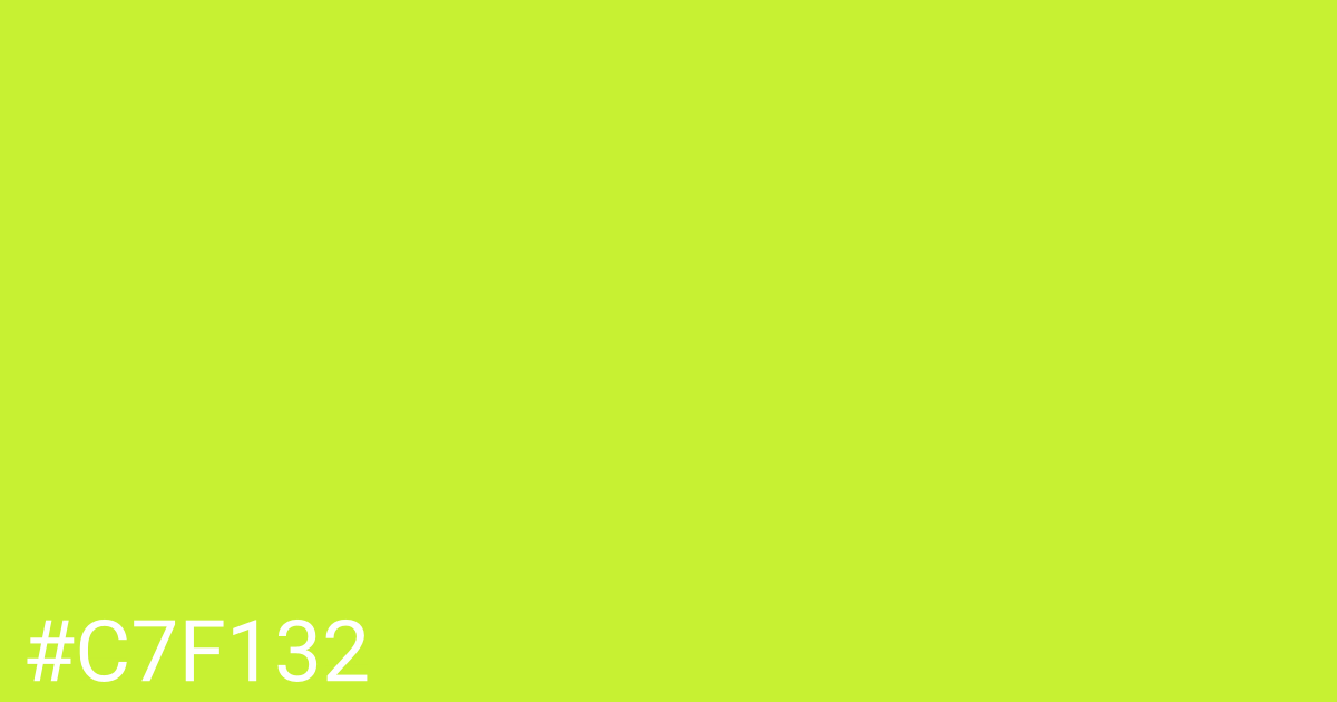 Hex color #c7f132 graphic