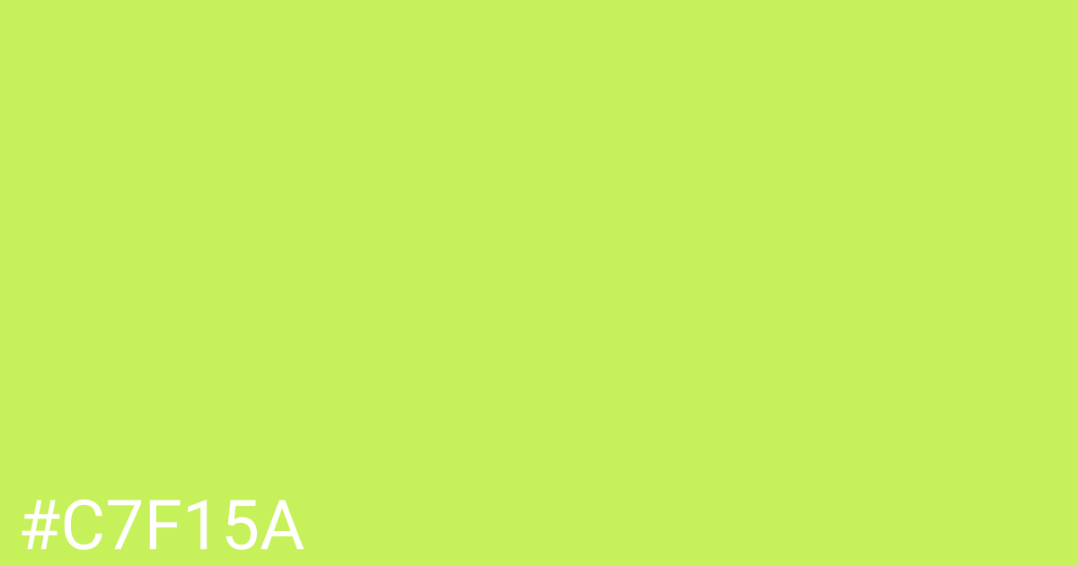 Hex color #c7f15a graphic
