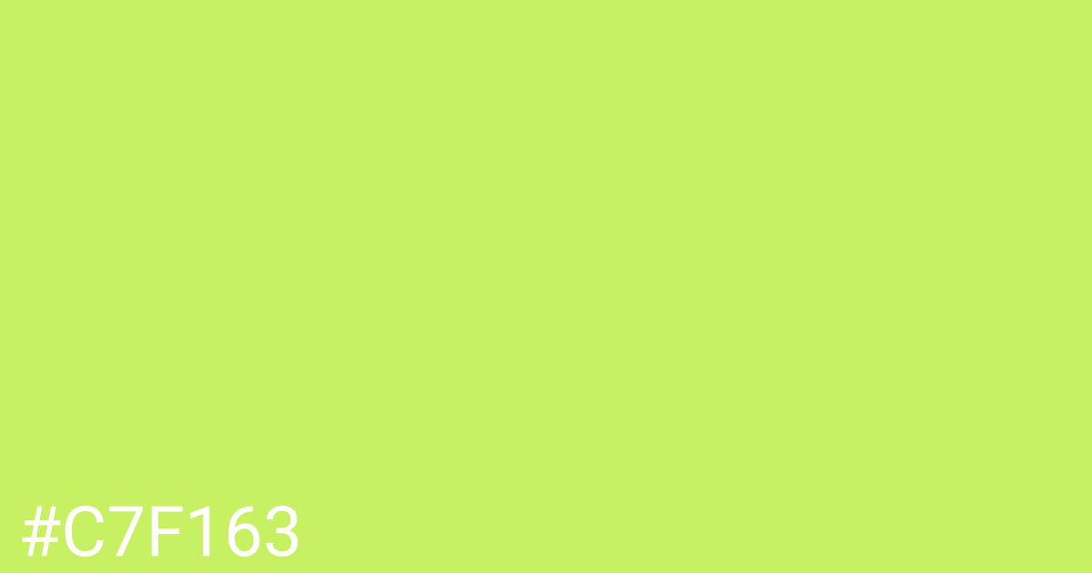 Hex color #c7f163 graphic