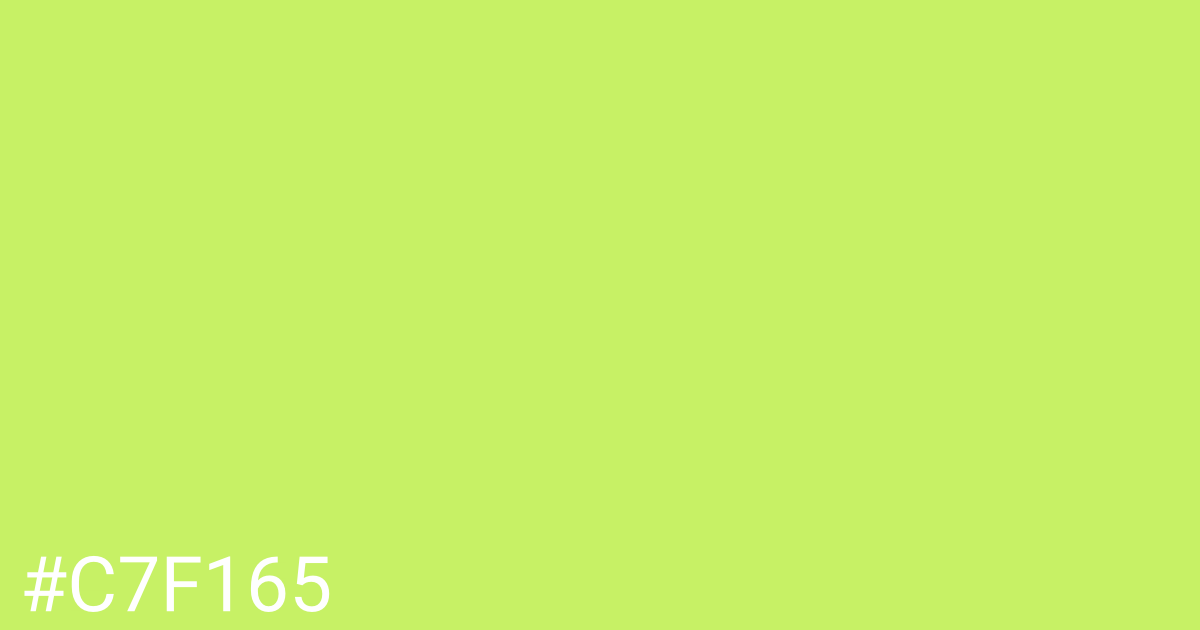 Hex color #c7f165 graphic