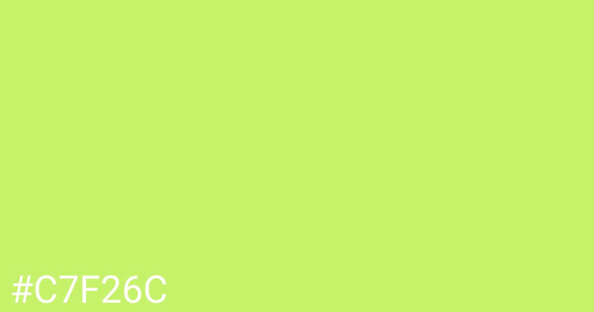 Hex color #c7f26c graphic