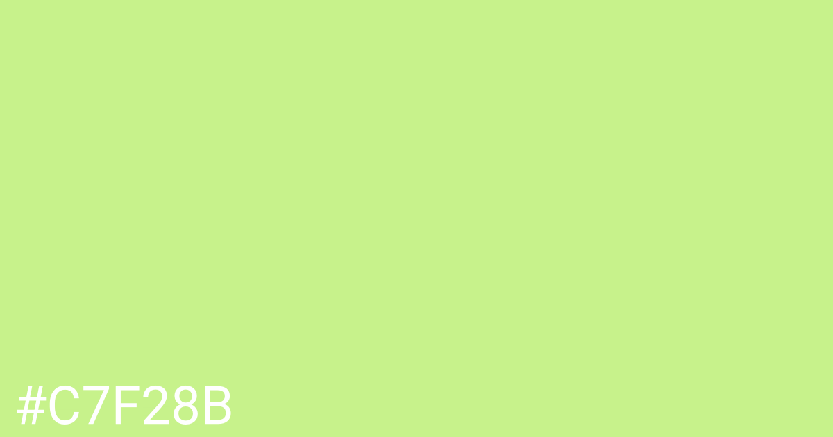 Hex color #c7f28b graphic