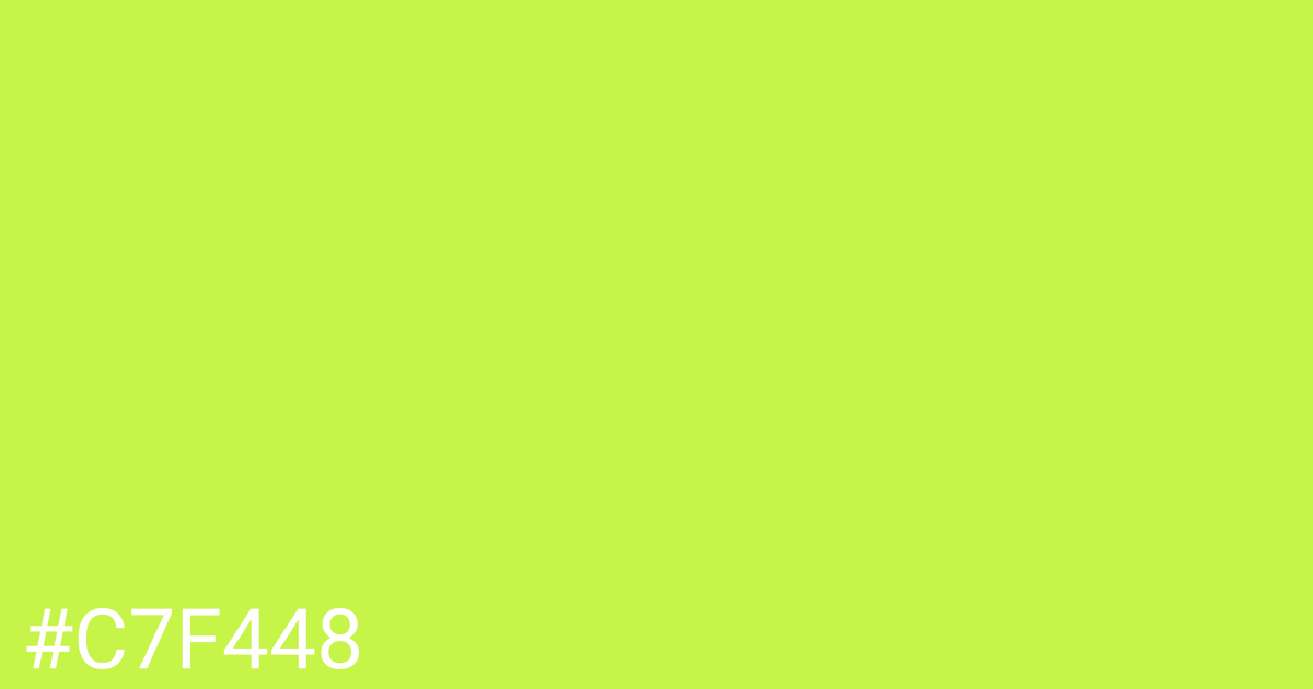 Hex color #c7f448 graphic