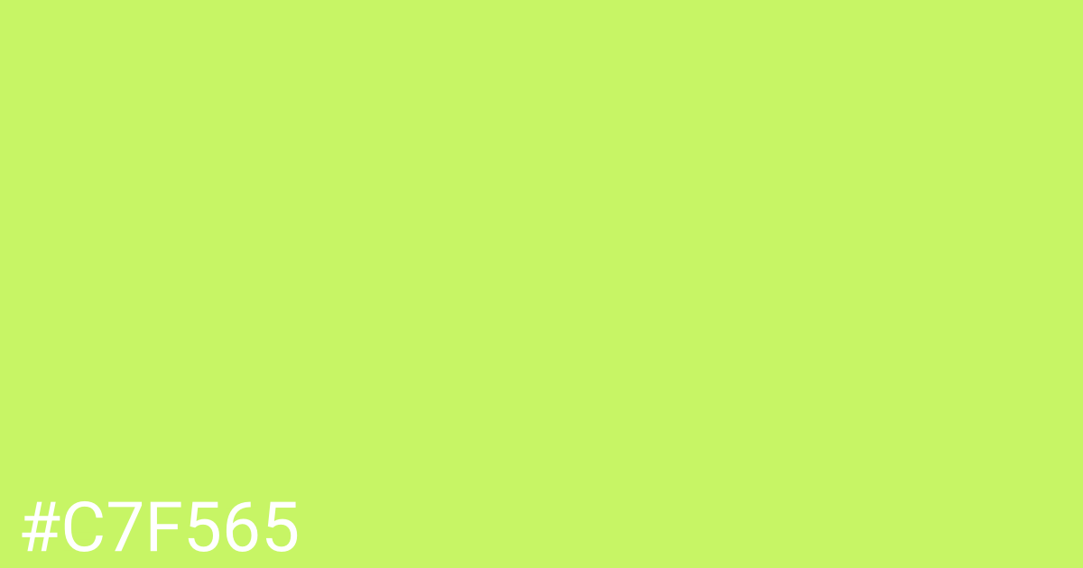 Hex color #c7f565 graphic