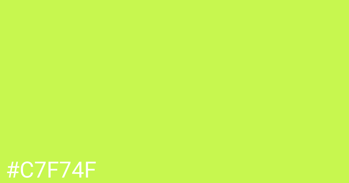 Hex color #c7f74f graphic